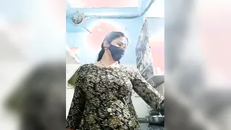 South Indian Milf Teasing Viewers While Slowly Undressing At Home