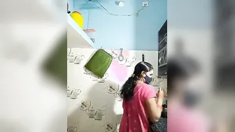 Hot Indian Aunty Teasing And Undressing In Private Webcam Session