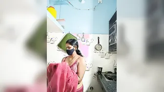 Hot Indian Aunty Teasing And Undressing In Private Webcam Session