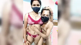 Naughty Aunty Stripping On Webcam Teasing Online Viewers