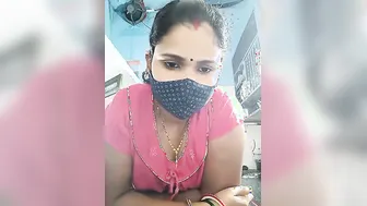 Bengali Aunty Touching Herself While Stripping On Webcam For Fans
