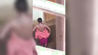 Village Bhabi Caught Bathing Nude On Hidden Camera Footage