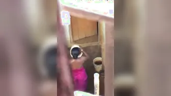 Village Bhabi Caught Bathing Nude On Hidden Camera Footage