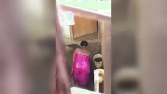 Village Bhabi Caught Bathing Nude On Hidden Camera Footage