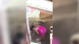 Village Bhabi Caught Bathing Nude On Hidden Camera Footage