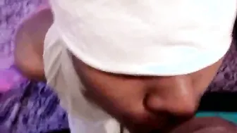 Desi Girl Giving Her Boyfriend Sloppy Blowjob And Footjob