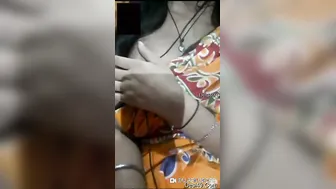 Sexy Bhabhi Teasing And Flashing Her Big Tits On Video Call