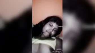 Cute Desi Babe Flashing Her Tits During Naughty Video Call Session