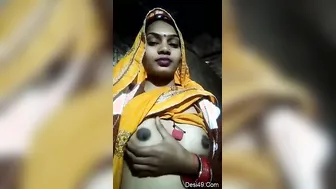 Desi Wife Teasing Me By Revealing Her Big Natural Boobs At Home