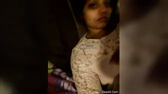 Recording My GF Exposing Her Perky Natural Boobs For Me
