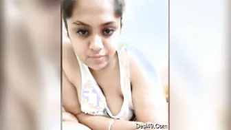 Horny Bhabhi Stripping And Showing Off Her Natural Tits For Me