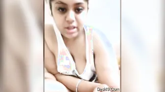 Horny Bhabhi Stripping And Showing Off Her Natural Tits For Me