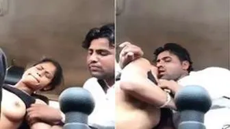 Getting My GF's Boobs Sucked While Parked In The Car