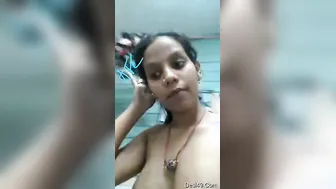 Young Desi Girl Stripping Down Showing Boobs And Pussy For You