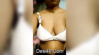 Married Boudi Exposing Her Breasts Privately In Bedroom Video