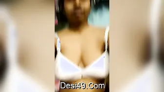 Married Boudi Exposing Her Breasts Privately In Bedroom Video