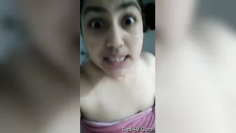 Desi GF Slowly Revealing Her Big Natural Boobs For Me