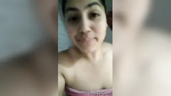 Desi GF Slowly Revealing Her Big Natural Boobs For Me