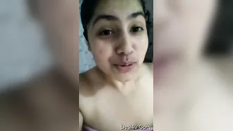 Desi GF Slowly Revealing Her Big Natural Boobs For Me