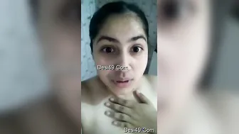 Desi GF Slowly Revealing Her Big Natural Boobs For Me