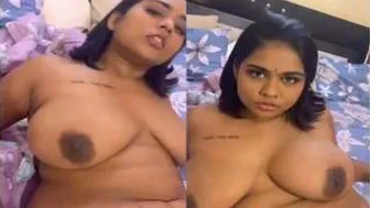 Desi GF Exposing Huge Natural Tits For Her Lover Filming