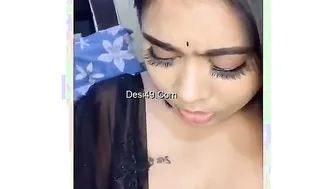 Desi GF Exposing Huge Natural Tits For Her Lover Filming
