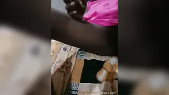Married Wife Spreading Pussy Wide For Hubby Filming At Home