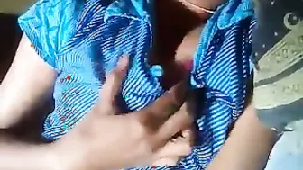 Shy College Girl Playing With Her Soft Brown Tits All Alone