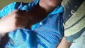 Shy College Girl Playing With Her Soft Brown Tits All Alone