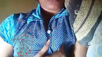 Shy College Girl Playing With Her Soft Brown Tits All Alone