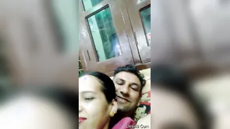 Hubby Squeezing My Indian Wife Tits Hard Making Her Moan Louder