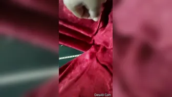 Hubby Squeezing My Indian Wife Tits Hard Making Her Moan Louder