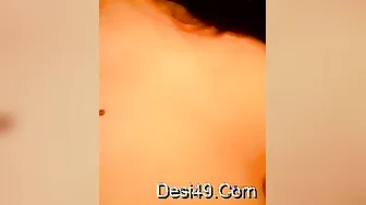GF Teasing And Flashing Her Beautiful Tits For Lover