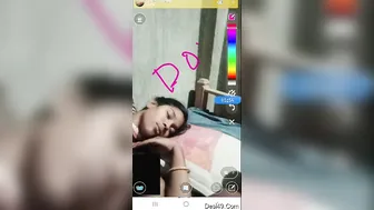 Showing Off My Slutty Wife's Perfect Boobs During Live Stream