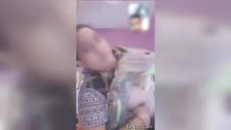 Busty Bhabhi Teasing With Her Massive Tits On Video Call Fun