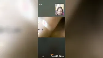 Pretty Babe Flashing Her Beautiful Tits During Video Call Fun