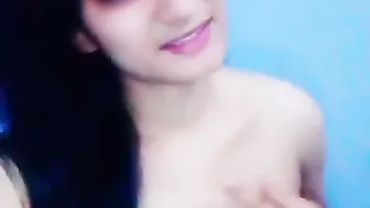 Sweet Desi GF Revealing Her Naked Boobs Just For Me