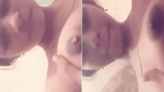 Indian Babe Sucking And Playing With Her Own Boobs On Camera