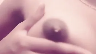 Indian Babe Sucking And Playing With Her Own Boobs On Camera