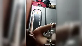 Cute Desi Babe Stripping And Revealing Her Boobs For Boyfriend