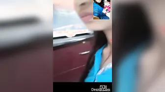Pretty Indian GF Flashing Her Tits In Bedroom Selfie