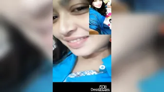 Pretty Indian GF Flashing Her Tits In Bedroom Selfie