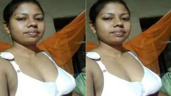 Married Woman Flashing Her Tits On Video Call Making Me So Hard