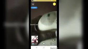 Pressing My Wife's Soft Tits During Our Late Night Live Session