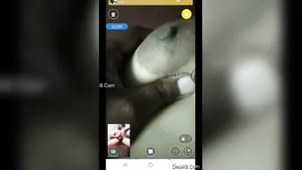 Pressing My Wife's Soft Tits During Our Late Night Live Session