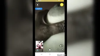 Pressing My Wife's Soft Tits During Our Late Night Live Session