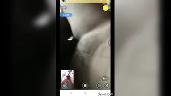 Pressing My Wife's Soft Tits During Our Late Night Live Session