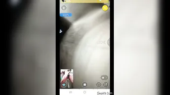 Pressing My Wife's Soft Tits During Our Late Night Live Session