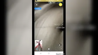 Pressing My Wife's Soft Tits During Our Late Night Live Session