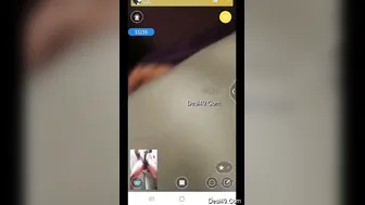 Pressing My Wife's Soft Tits During Our Late Night Live Session